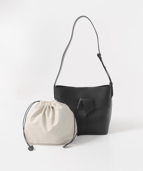 URBAN RESEARCH DOORS（アーバンリサーチドアーズ）の「リボンショルダーバッグ（ショルダーバッグ・レディース・キャメル/ブラック・ONE）」の10枚目の写真