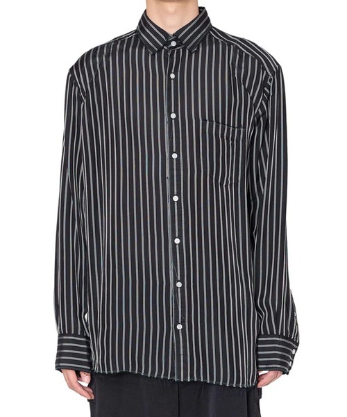 kolor(カラー)の「【kolor/カラー】26SCM-B09119 L/S SHIRT(シャツ/ブラウス・メンズ・ブラック/グレー・3/2)」の2枚目の写真