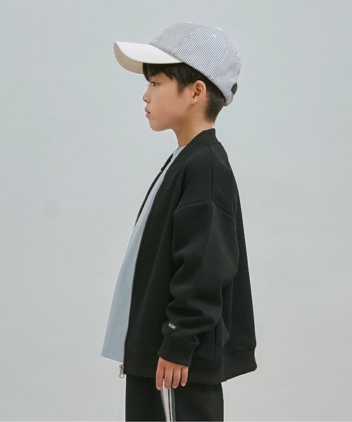 b・ROOM（ビールーム）の「【セットアップ対応・スクール対応】さらっと羽織れるブルゾン（ブルゾン・キッズ・ブラック/ブルーグレー/グレイッシュベージュ・110cm/100cm/150cm/140cm/120cm/130cm）」の20枚目の写真