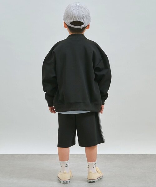 b・ROOM（ビールーム）の「【セットアップ対応・スクール対応】さらっと羽織れるブルゾン（ブルゾン・キッズ・ブラック/ブルーグレー/グレイッシュベージュ・110cm/100cm/150cm/140cm/120cm/130cm）」の21枚目の写真