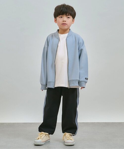 b・ROOM(ビールーム)の「【イージーケア】さらっと羽織れるブルゾン【子供服】【キッズ】【男の子】【女の子】(ブルゾン・キッズ・ブラック/ブルーグレー/グレイッシュベージュ・110cm/100cm/150cm/140cm/120cm/130cm)」の5枚目の写真