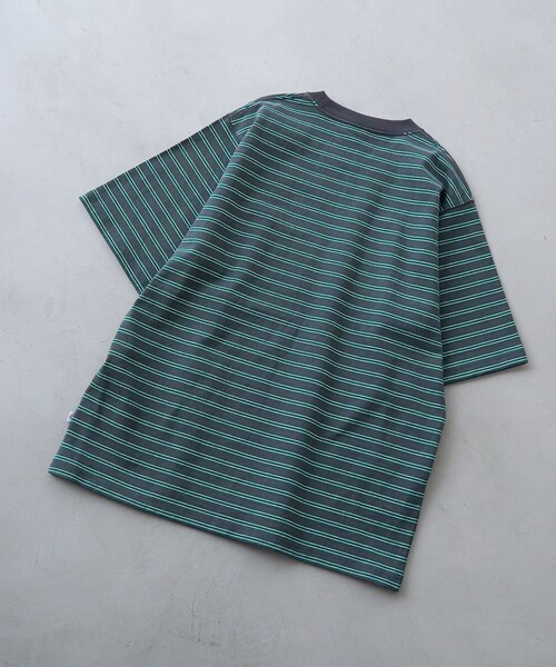 coen(コーエン)の「RepurヘビーコットンボーダーTシャツ【抗菌性、消臭性】(Tシャツ/カットソー・メンズ・グレー/ダークグレー/ブラウン・S/M/L/XL)」の18枚目の写真