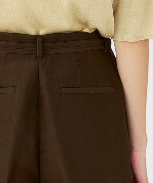 BALLSEY(ボールジィ)の「コットンシルクダブルクロス ストレートワイドパンツ(その他パンツ・レディース・ピンク/ブラウン・36/34)」の8枚目の写真