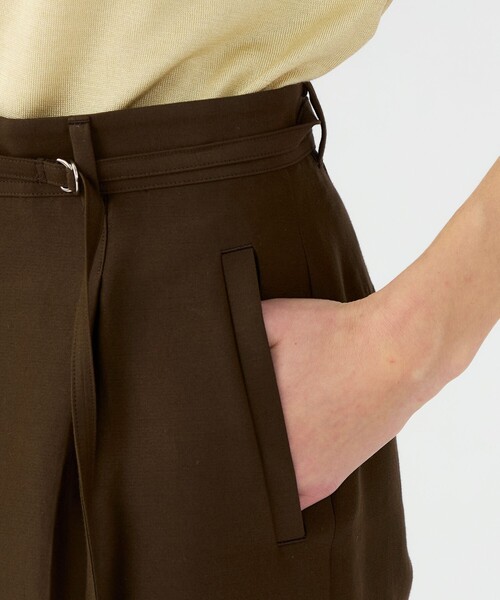 BALLSEY(ボールジィ)の「コットンシルクダブルクロス ストレートワイドパンツ(その他パンツ・レディース・ピンク/ブラウン・36/34)」の9枚目の写真