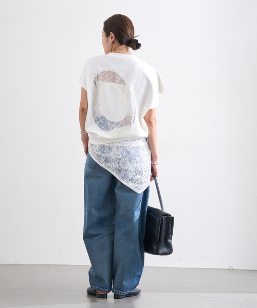 LAYAS(レイヤーズ)の「【LAYAS/レイヤーズ】BACK LACE N/S P/O(Tシャツ/カットソー・レディース・ホワイト/ブラック・FREE)」の20枚目の写真