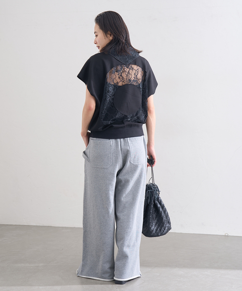 LAYAS(レイヤーズ)の「【LAYAS/レイヤーズ】BACK LACE N/S P/O(Tシャツ/カットソー・レディース・ホワイト/ブラック・FREE)」の21枚目の写真