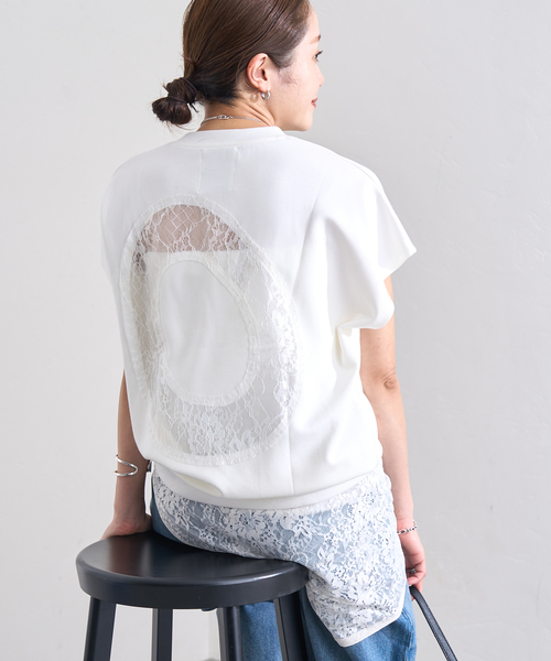LAYAS(レイヤーズ)の「【LAYAS/レイヤーズ】BACK LACE N/S P/O(Tシャツ/カットソー・レディース・ホワイト/ブラック・FREE)」の17枚目の写真