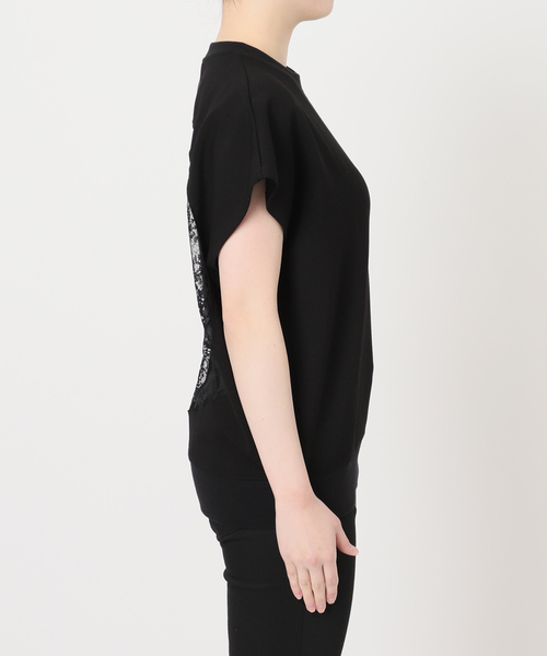 LAYAS(レイヤーズ)の「【LAYAS/レイヤーズ】BACK LACE N/S P/O(Tシャツ/カットソー・レディース・ホワイト/ブラック・FREE)」の9枚目の写真
