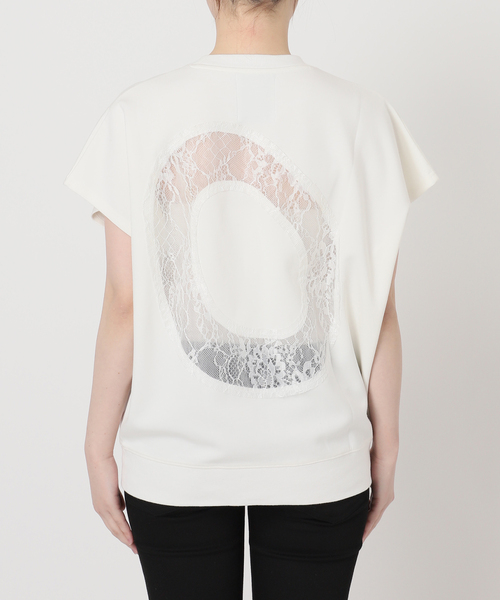 LAYAS(レイヤーズ)の「【LAYAS/レイヤーズ】BACK LACE N/S P/O(Tシャツ/カットソー・レディース・ホワイト/ブラック・FREE)」の5枚目の写真