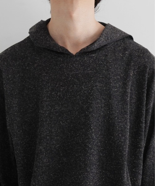 KAIKO(カイコー)の「KAIKO Rib hoodie(パーカー・レディース・オフホワイト/チャコールグレー・3/0/2/1)」の5枚目の写真