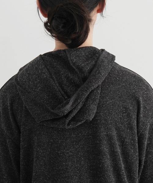 KAIKO(カイコー)の「KAIKO Rib hoodie(パーカー・レディース・オフホワイト/チャコールグレー・3/0/2/1)」の7枚目の写真