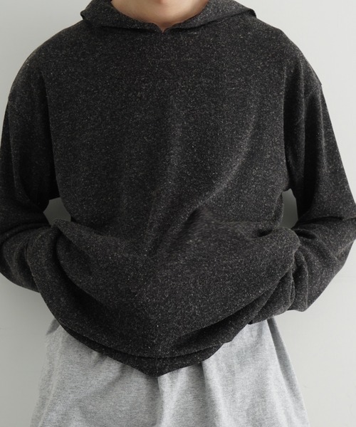 KAIKO(カイコー)の「KAIKO Rib hoodie(パーカー・レディース・オフホワイト/チャコールグレー・3/0/2/1)」の8枚目の写真