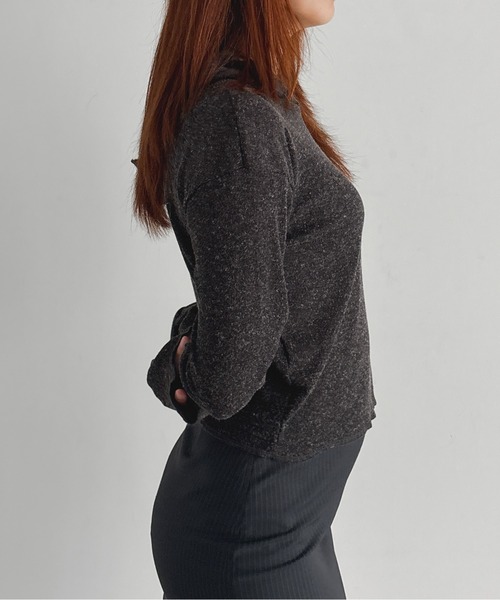 KAIKO（カイコー）の「KAIKO Rib hoodie（パーカー・レディース・オフホワイト/チャコールグレー・3/0/2/1）」の13枚目の写真