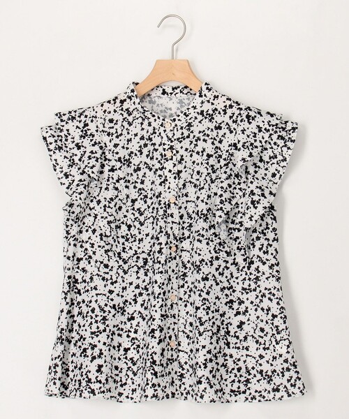 MICO COULIER（ミコクリエ）の「肩フリルブラウス（シャツ/ブラウス・レディース・ホワイト系その他/ブラック系その他・38）」の9枚目の写真