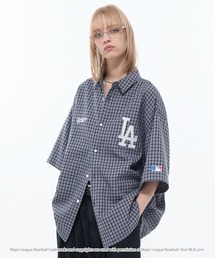 ベースボールシャツ」に該当するブルー・ネイビー/青色系のメンズ