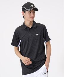 【new balance golf】トーナルゼブラ柄 半袖 カラーシャツ (MENS)