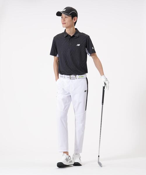 セール】【new balance golf】トーナルゼブラ柄 半袖 カラーシャツ