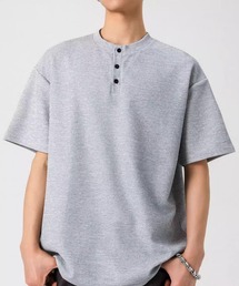 link lot（リンクロット）の「ワッフル / オーバーサイズヘンリーネックT（Tシャツ/カットソー）」