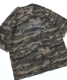 THRASHER(スラッシャー)総柄Tシャツ 半袖 メンズ レディース/ボーダー ドット カモフラ レオパード ロゴ刺繍