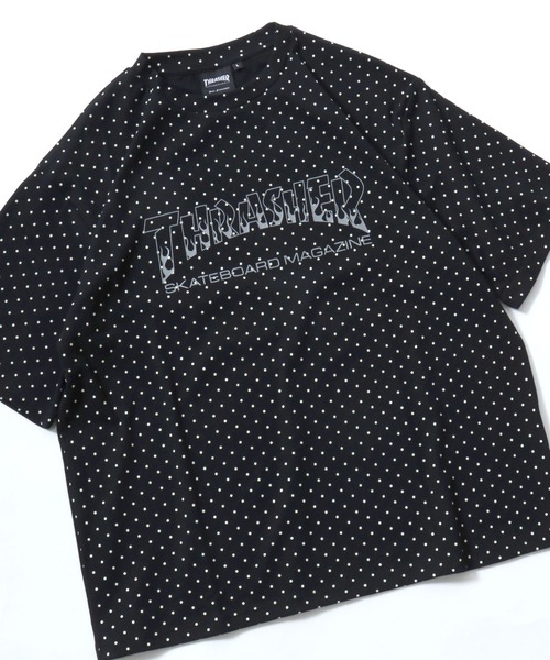 THRASHER(スラッシャー)の「THRASHER(スラッシャー)総柄Tシャツ 半袖 メンズ レディース/ボーダー ドット カモフラ レオパード ロゴ刺繍(Tシャツ/カットソー・メンズ・ブラック系その他2/グレー系その他/ブラック系その他/ベージュ系その他/グリーン系その他/グレー系その他2・L/M/FREE)」の3枚目の写真