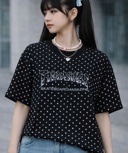 THRASHER(スラッシャー)の「THRASHER(スラッシャー)総柄Tシャツ 半袖 メンズ レディース/ボーダー ドット カモフラ レオパード ロゴ刺繍(Tシャツ/カットソー・メンズ・ブラック系その他2/グレー系その他/ブラック系その他/ベージュ系その他/グリーン系その他/グレー系その他2・L/M/FREE)」の7枚目の写真