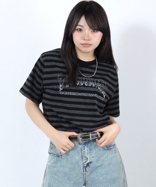 THRASHER(スラッシャー)の「THRASHER(スラッシャー)総柄Tシャツ 半袖 メンズ レディース/ボーダー ドット カモフラ レオパード ロゴ刺繍(Tシャツ/カットソー・メンズ・ブラック系その他2/グレー系その他/ブラック系その他/ベージュ系その他/グリーン系その他/グレー系その他2・L/M/FREE)」の22枚目の写真