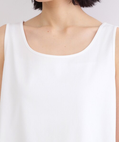 OPAQUE.CLIP（オペークドットクリップ）の「裾レースタンクトップ【洗濯機OK】（タンクトップ・レディース・ホワイト・38/40/42）」の12枚目の写真