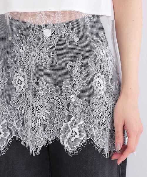 OPAQUE.CLIP（オペークドットクリップ）の「裾レースタンクトップ【洗濯機OK】（タンクトップ・レディース・ホワイト・38/40/42）」の14枚目の写真