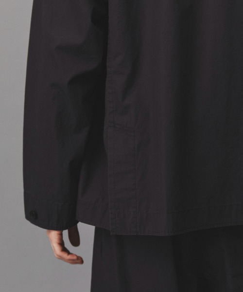 PUBLIC TOKYO(パブリックトウキョウ)の「【セットアップ対応】リッチコットンウォッシュドジャケット /春服/コットン100%/ハリ感(テーラードジャケット・メンズ・ベージュ/ブラック系その他・2/1)」の14枚目の写真