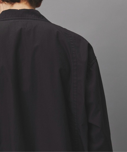 PUBLIC TOKYO(パブリックトウキョウ)の「【セットアップ対応】リッチコットンウォッシュドジャケット /春服/コットン100%/ハリ感(テーラードジャケット・メンズ・ベージュ/ブラック系その他・2/1)」の16枚目の写真