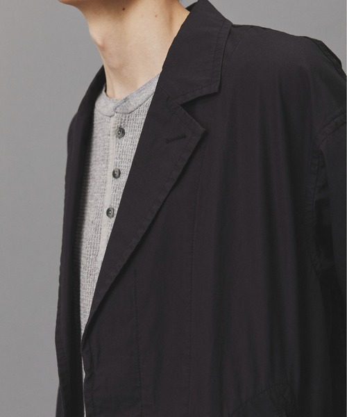 PUBLIC TOKYO(パブリックトウキョウ)の「【セットアップ対応】リッチコットンウォッシュドジャケット /春服/コットン100%/ハリ感(テーラードジャケット・メンズ・ベージュ/ブラック系その他・2/1)」の13枚目の写真