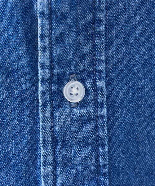 UNIVERSAL OVERALL(ユニバーサルオーバーオール)の「【UNIVERSAL OVERALL / ユニバーサルオーバーオール】リラックスフィット デニムシャツ / ユニセックス(シャツ/ブラウス・メンズ・ブルー・L/M)」の13枚目の写真