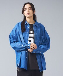 UNIVERSAL OVERALL | 【UNIVERSAL OVERALL / ユニバーサルオーバーオール】リラックスフィット デニムシャツ / ユニセックス(シャツ/ブラウス)