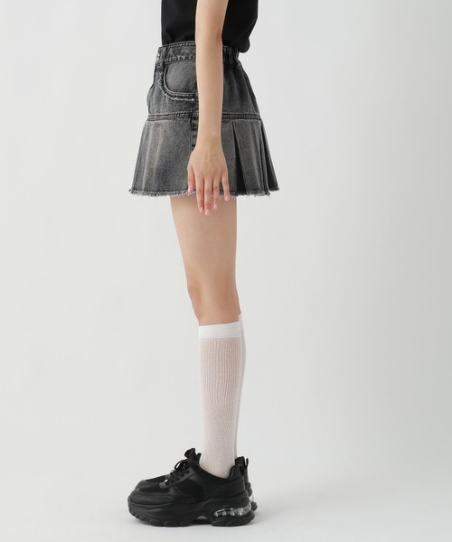 repipi armario(レピピ アルマリオ)の「フリンジデニムスソプリーツスカート(スカート・キッズ・ピンク/カモフラージュ/ブラック/ブルー/グレー系その他/ブルー系その他・SMALL/MEDIUM/LARGE)」の14枚目の写真