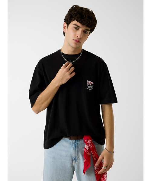 GUESS JEANS BOXY Slub Pique Shirt Tシャツ | GUESS(ゲス) JAPAN 公式