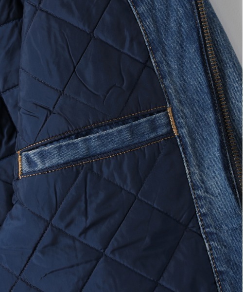Levi's（リーバイス）の「「WORKWEAR」デニムフードジャケット (キルティングライナー / 保温性 / シーズンレスアウター)（デニムジャケット・メンズ・ダークインディゴブルー・M/L/S）」の9枚目の写真