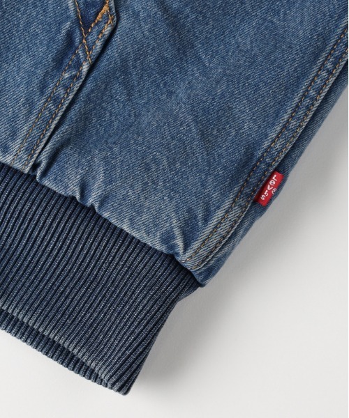 Levi's（リーバイス）の「「WORKWEAR」デニムフードジャケット (キルティングライナー / 保温性 / シーズンレスアウター)（デニムジャケット・メンズ・ダークインディゴブルー・M/L/S）」の11枚目の写真