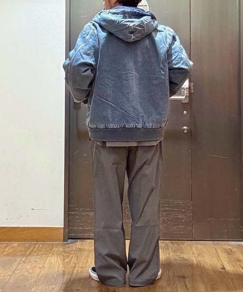 Levi's（リーバイス）の「「WORKWEAR」デニムフードジャケット (キルティングライナー / 保温性 / シーズンレスアウター)（デニムジャケット・メンズ・ダークインディゴブルー・M/L/S）」の20枚目の写真