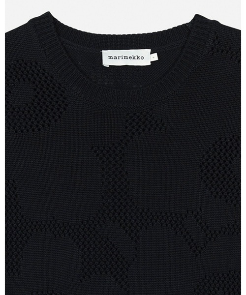 marimekko（マリメッコ）の「Vilkkuu Unikko / Knitted top（ニット/セーター・レディース・ブラック・X-SMALL/SMALL/MEDIUM/LARGE）」の7枚目の写真