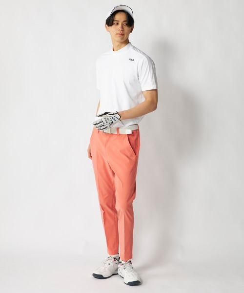 FILA GOLF(フィラゴルフ )の「【FILA GOLF:フィラゴルフ】半袖モックネックシャツ 吸汗速乾 接触冷感 ゴルフ(シャツ/ブラウス・メンズ・オフホワイト/ネイビー/ブラック・X-LARGE/LARGE/XX-LARGE/MEDIUM)」の10枚目の写真