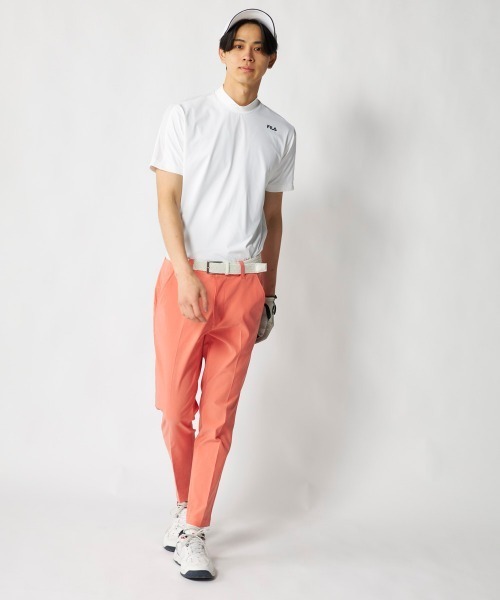FILA GOLF(フィラゴルフ )の「【FILA GOLF:フィラゴルフ】半袖モックネックシャツ 吸汗速乾 接触冷感 ゴルフ(シャツ/ブラウス・メンズ・オフホワイト/ネイビー/ブラック・X-LARGE/LARGE/XX-LARGE/MEDIUM)」の11枚目の写真