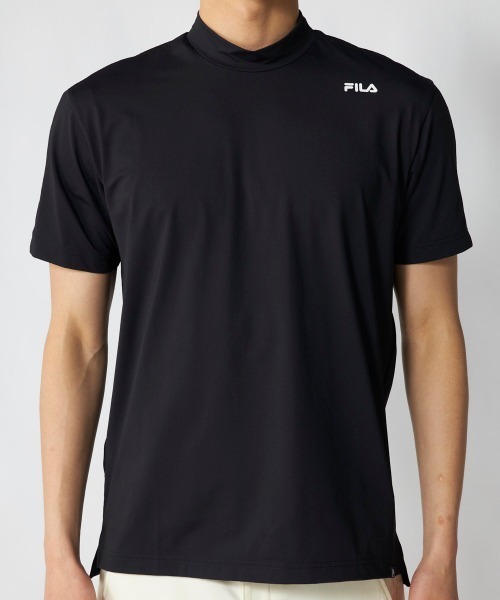 FILA GOLF(フィラゴルフ )の「【FILA GOLF:フィラゴルフ】半袖モックネックシャツ 吸汗速乾 接触冷感 ゴルフ(シャツ/ブラウス・メンズ・オフホワイト/ネイビー/ブラック・X-LARGE/LARGE/XX-LARGE/MEDIUM)」の15枚目の写真