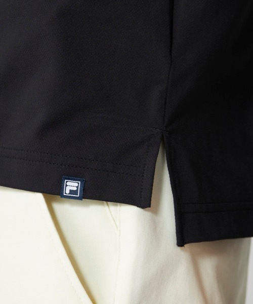 FILA GOLF(フィラゴルフ )の「【FILA GOLF:フィラゴルフ】半袖モックネックシャツ 吸汗速乾 接触冷感 ゴルフ(シャツ/ブラウス・メンズ・オフホワイト/ネイビー/ブラック・X-LARGE/LARGE/XX-LARGE/MEDIUM)」の19枚目の写真