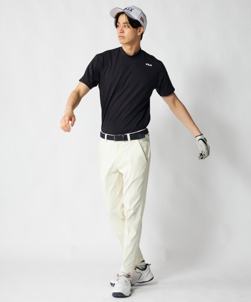 FILA GOLF(フィラゴルフ )の「【FILA GOLF:フィラゴルフ】半袖モックネックシャツ 吸汗速乾 接触冷感 ゴルフ(シャツ/ブラウス・メンズ・オフホワイト/ネイビー/ブラック・X-LARGE/LARGE/XX-LARGE/MEDIUM)」の22枚目の写真