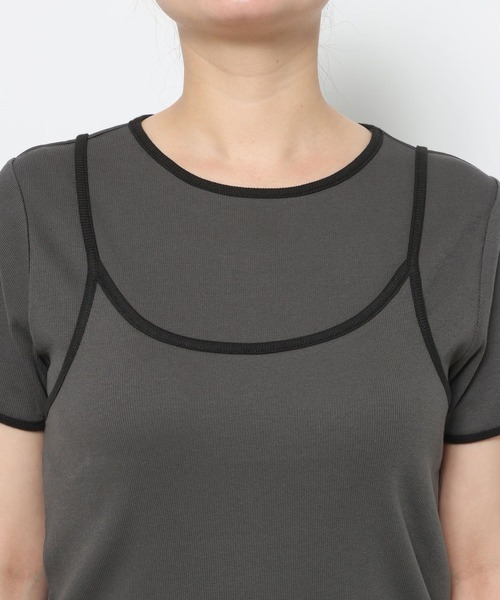 LOWRYS FARM(ローリーズファーム)の「ハイショク2PプルオーバーSS 638386(Tシャツ/カットソー・レディース・ホワイト/ブルー/グレー/アイボリー・FREE)」の8枚目の写真