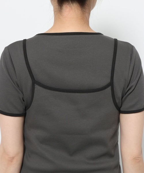 LOWRYS FARM(ローリーズファーム)の「ハイショク2PプルオーバーSS 638386(Tシャツ/カットソー・レディース・ホワイト/ブルー/グレー/アイボリー・FREE)」の10枚目の写真