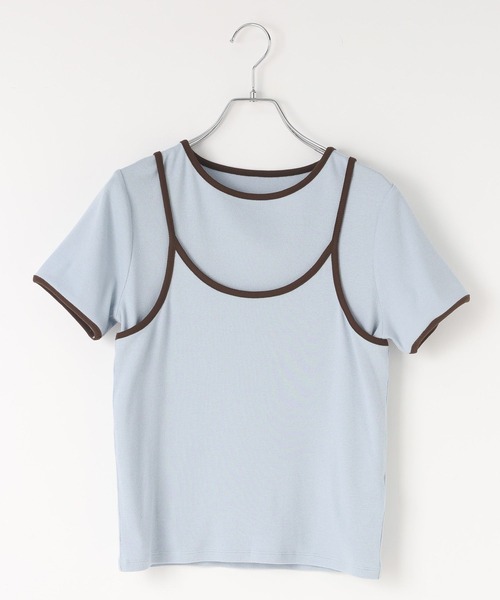 LOWRYS FARM(ローリーズファーム)の「ハイショク2PプルオーバーSS 638386(Tシャツ/カットソー・レディース・ホワイト/ブルー/グレー/アイボリー・FREE)」の18枚目の写真