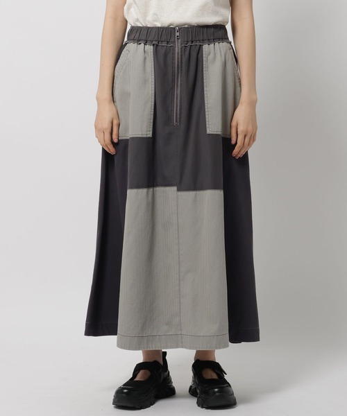 niko and...（ニコアンド）の「リメイクライクセミフレアスカート（スカート・レディース・アイボリー/カーキ/チャコール・FREE）」の11枚目の写真