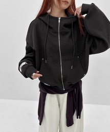 BLACKUP（ブラックアップ）の「[MADE] ワッフルハイネックフードジップアップ（パーカー）」