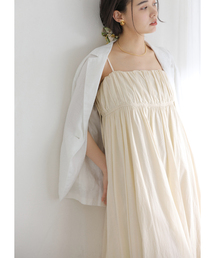 《WEB限定》【洗える】ギャザーキャミワンピース